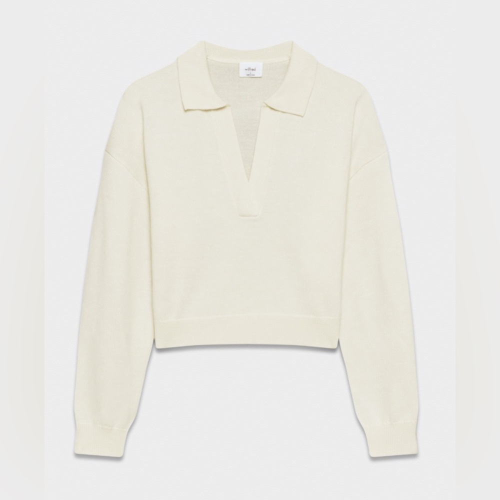Aritzia Wilfred Clara Merino Wool Waist Sweater